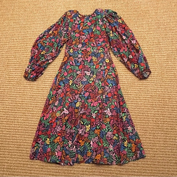 Farm Rio Tropical Garden Lenzing Ecovero Viscose Midi Dress Small like new - Picture 12 of 12